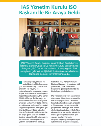 Subcon Turkey: IAS Yönetim Kurulu ISO Başkanı İle Bir Araya Geldi 
